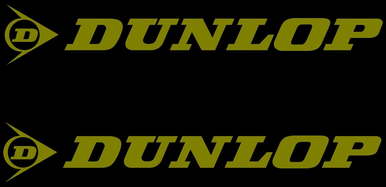 Custom Dunlop 1 Pair Vinyl Decal JDM Motorcycle Multiple Colors and Sizes