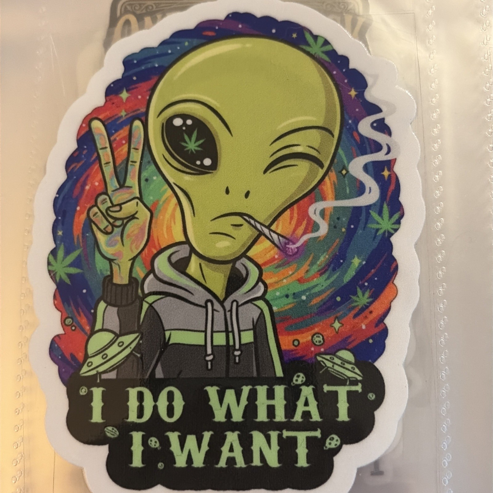 Alien Vinyl Decal Sticker UV Water Proof, Scratch Resistant