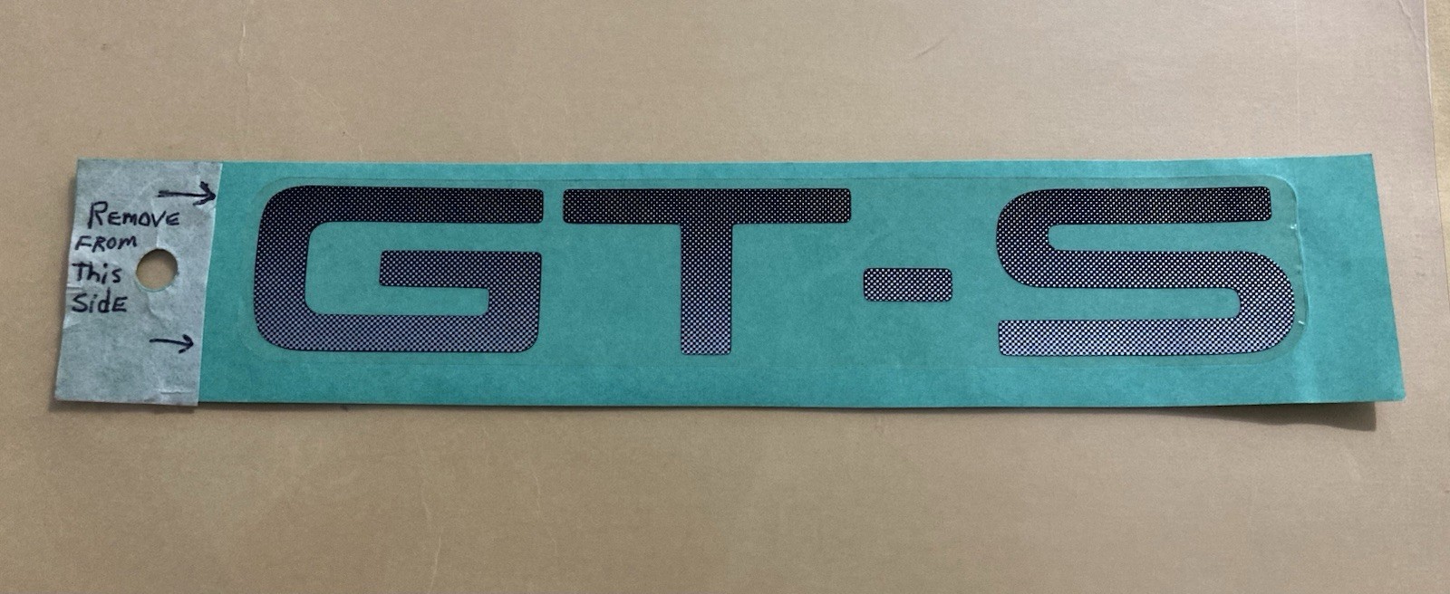 Toyota Corolla 84-87 Rear Trunk GT-S STICKER DECAL OEM 100% Genuine (old Stock)