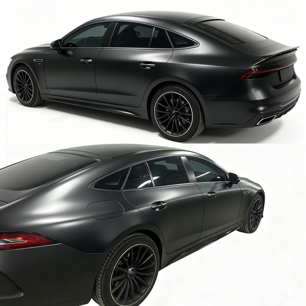 Matte/Glossy Black Chrome Delete Window Trims For Mercedes AMG GT X290 2019-2024