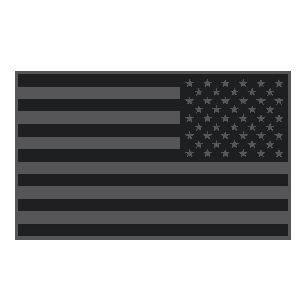 REFLECTIVE SUBDUED REVERSED AMERICAN FLAG CAR DECAL 5″ x 3″ FIRE EMS