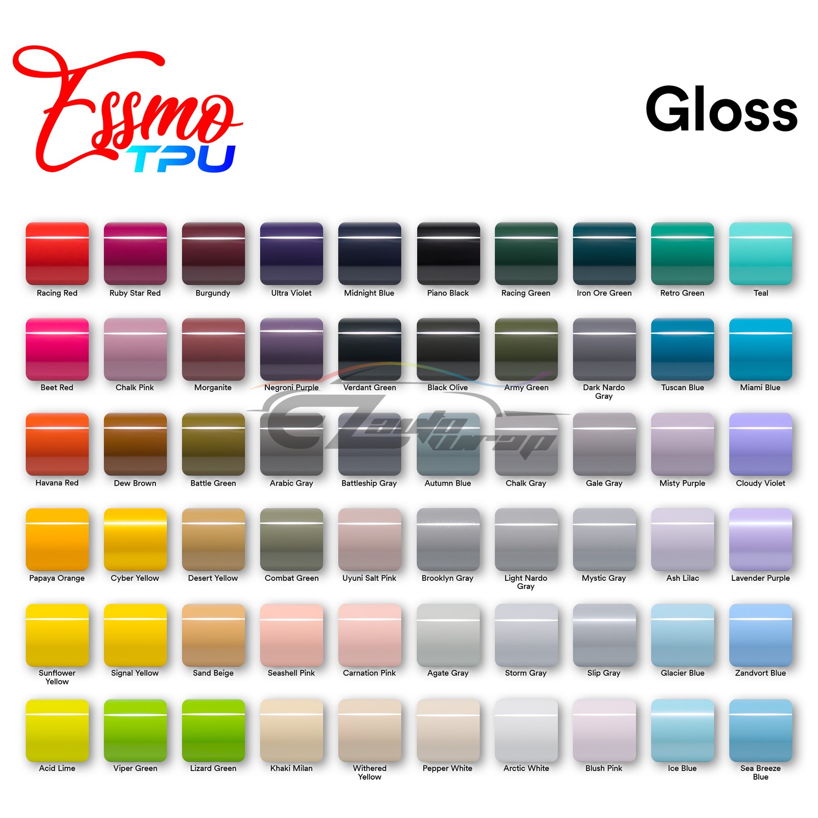 TPU Color Gloss Ice Blue PPF Paint Protection Film Dry Wet Apply Auto Vinyl Wrap