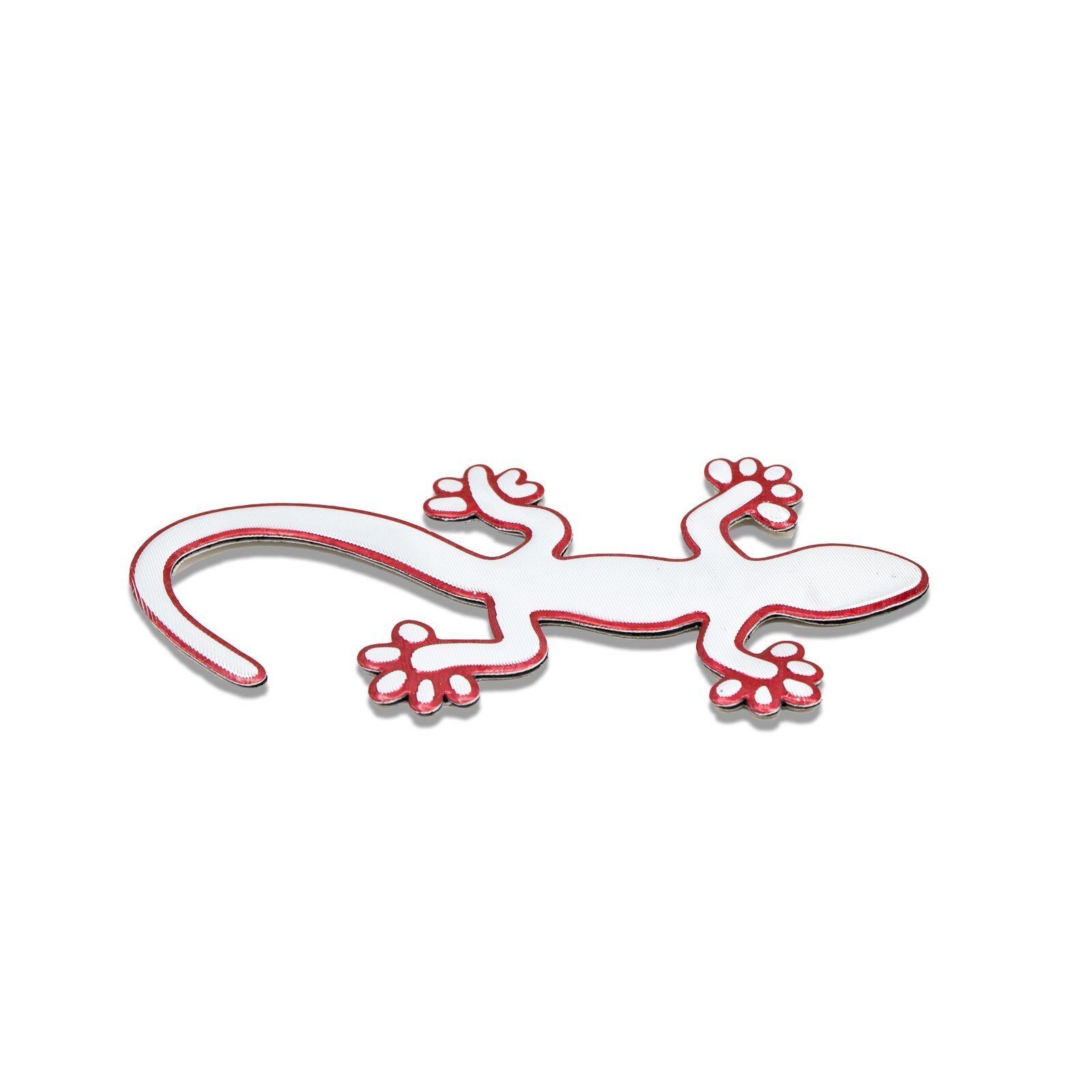 2 PEGATINAS DE BURBUJAS DE LAGARTO ROJO PARA MOTOCICLETA DIRT BIKE ATV GO KART