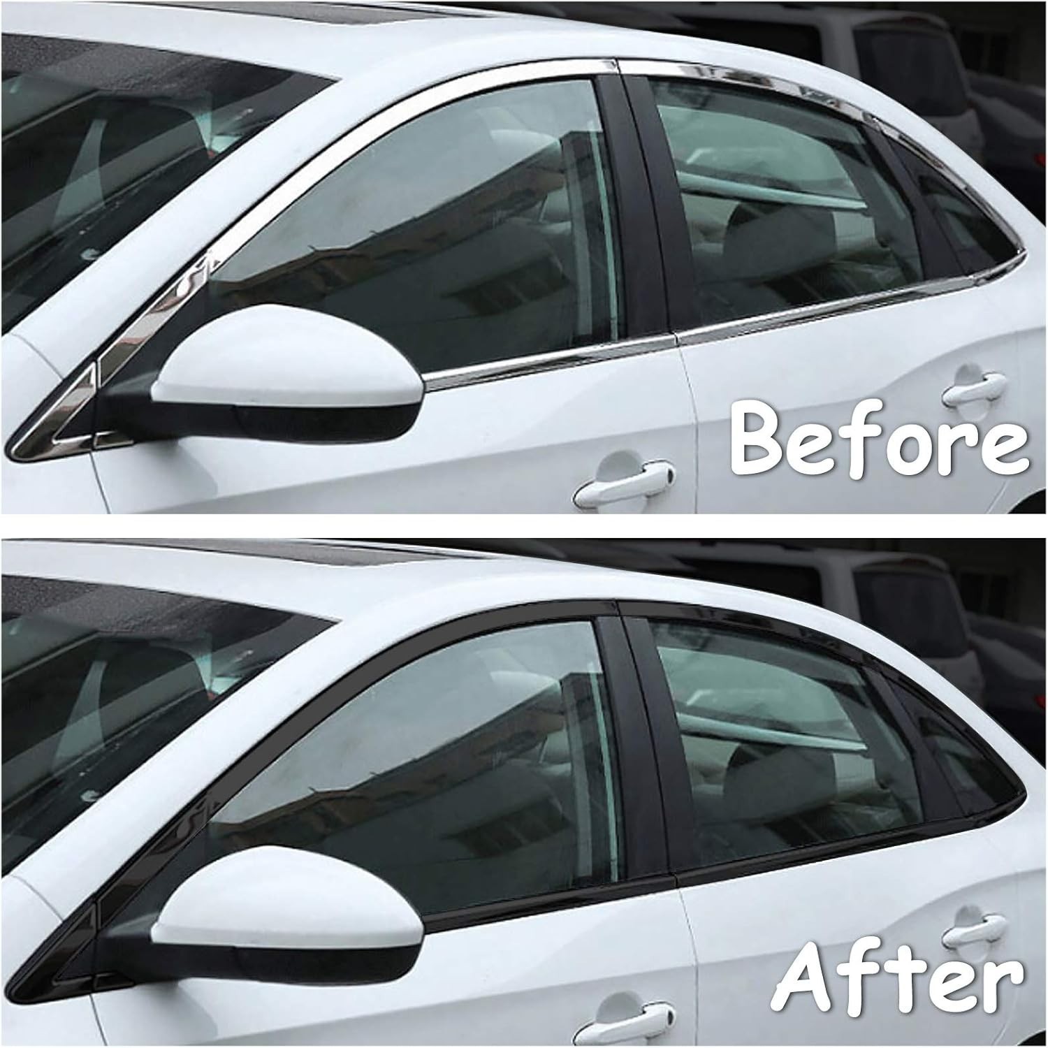 2in x 30ft High Gloss Black Vinyl Wrap Kit for Vehicle Trim – Protection