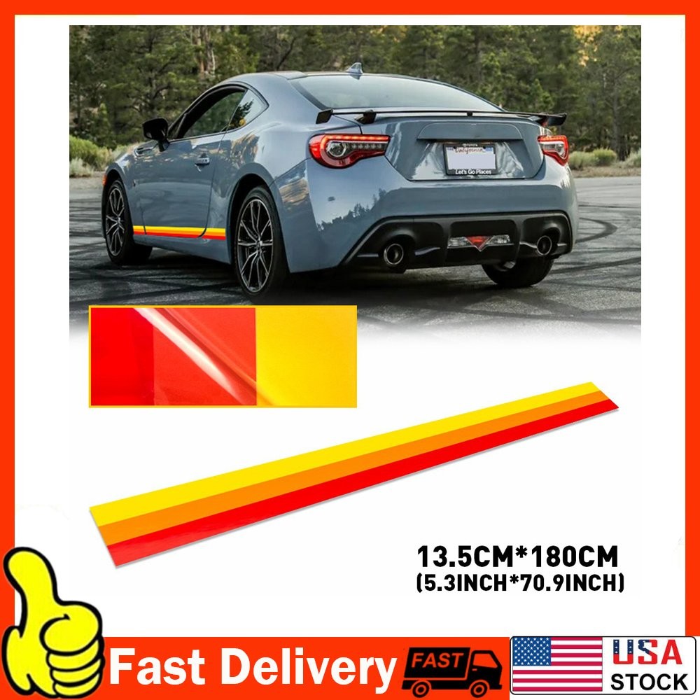 Left & Right Side Door Stripes Fender Skirt Decal Sticker For Tacoma Tundra