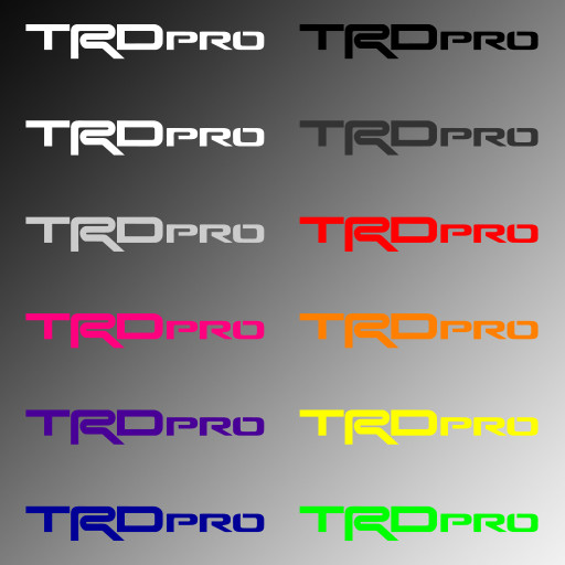 4x Door Handle Decal Sticker for TRD PRO Tacoma Tundra 4Runner Offroad 4×4