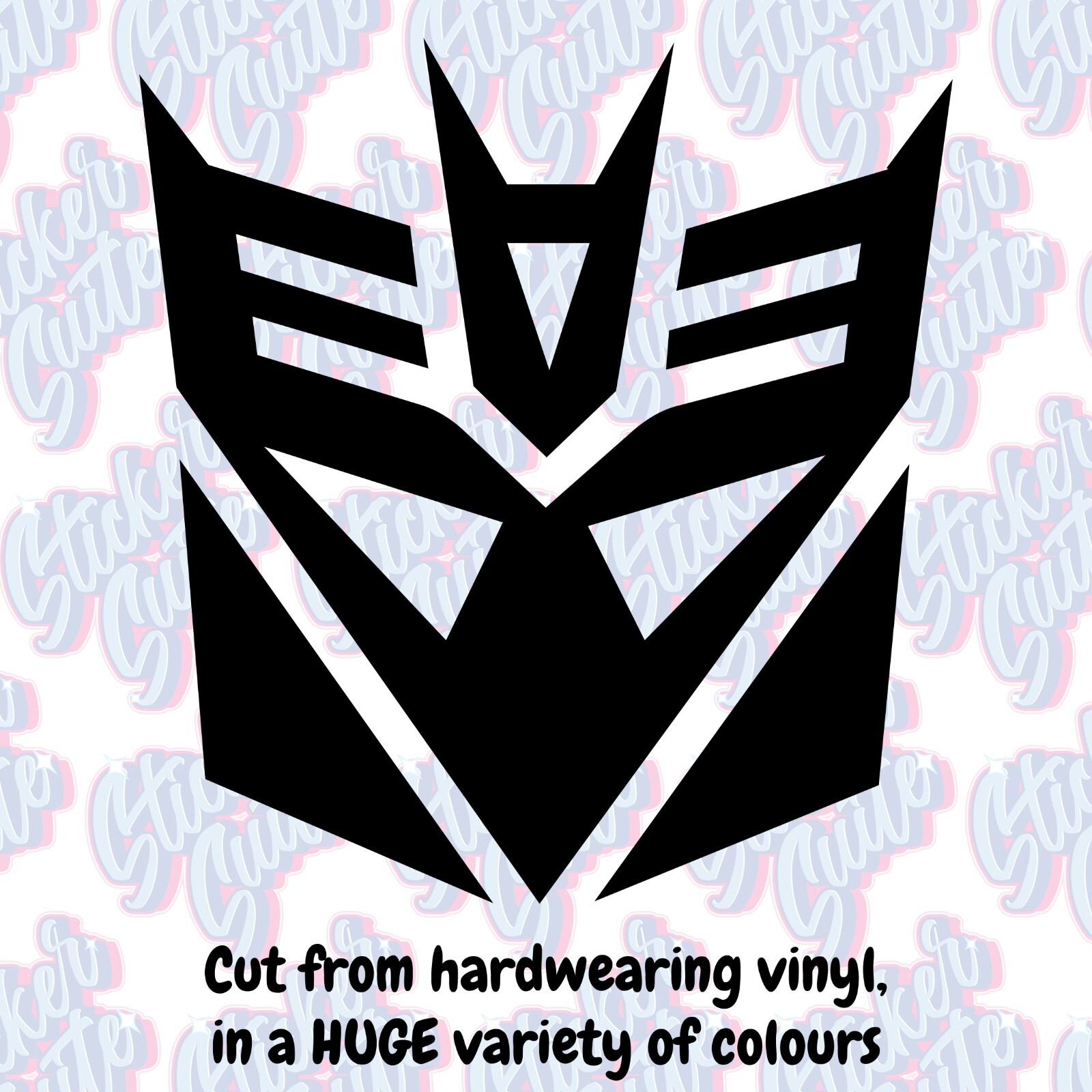 Transformers Decepticons Logo Decal – Choose Your Size and Colour!