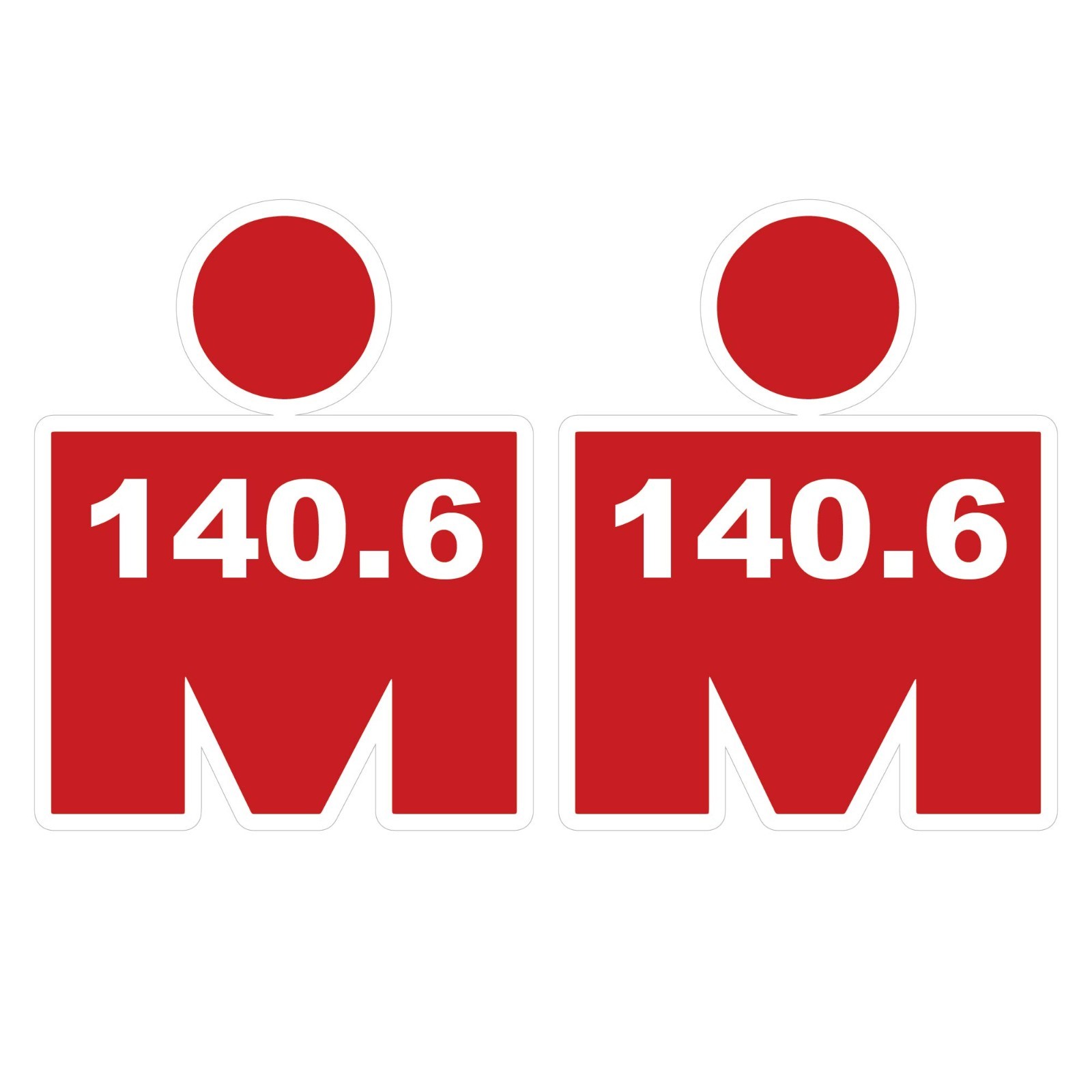 3″ x 4″ Iron Man Marathon Running Triathlon Car Truck Bumper Window Sticker p357
