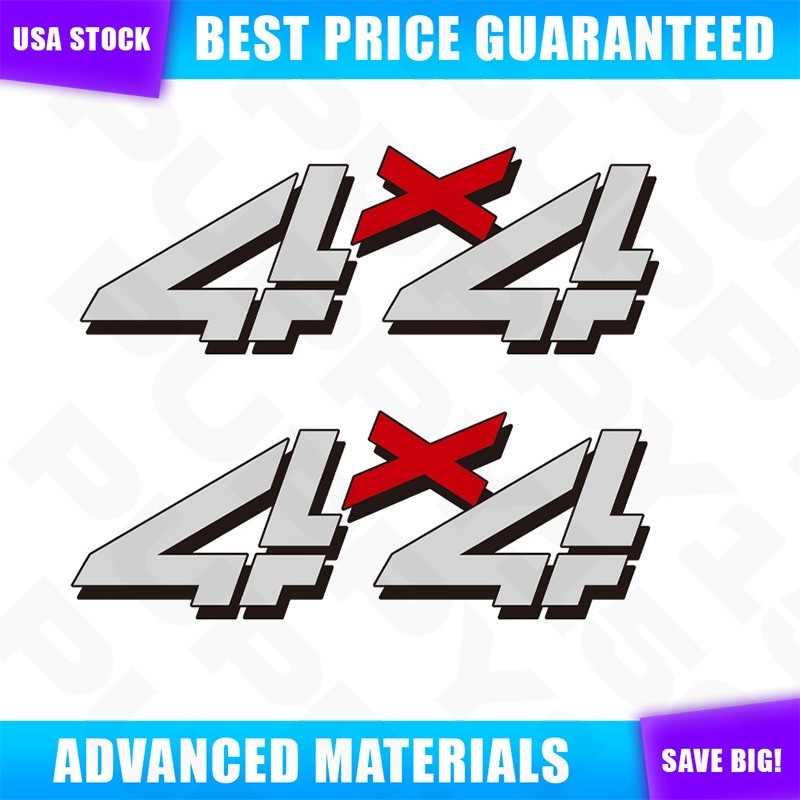 99-06 For Sierra Silverado 4×4 decals – F – bed side truck stickers 1500 2500 HD
