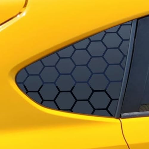 2pcs Matte Black Honeycomb Decal Stickers for CrossTrek XV 2012-2017, Rear Windo