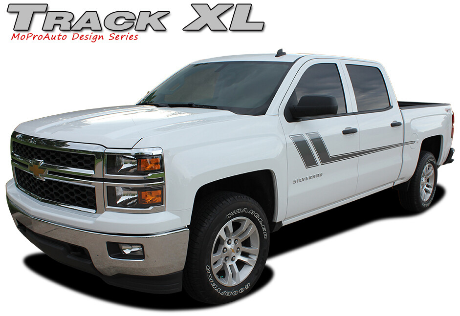 2000-2018 Chevy Silverado Track XL 3M Pro Vinyl Side Door Stripe Decals Graphic