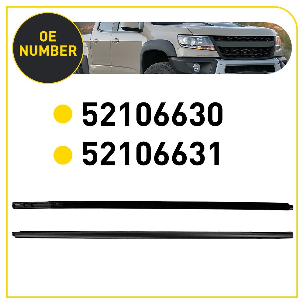 Door Window Belt Weatherstrip Front Left Right For 12-22 Chevrolet Colorado2-20X