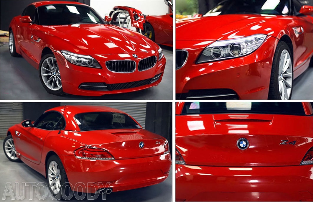 12″ x 60″ Super Gloss Red Vinyl Film Wrap Sticker Air Bubble Free 1ft x 5ft