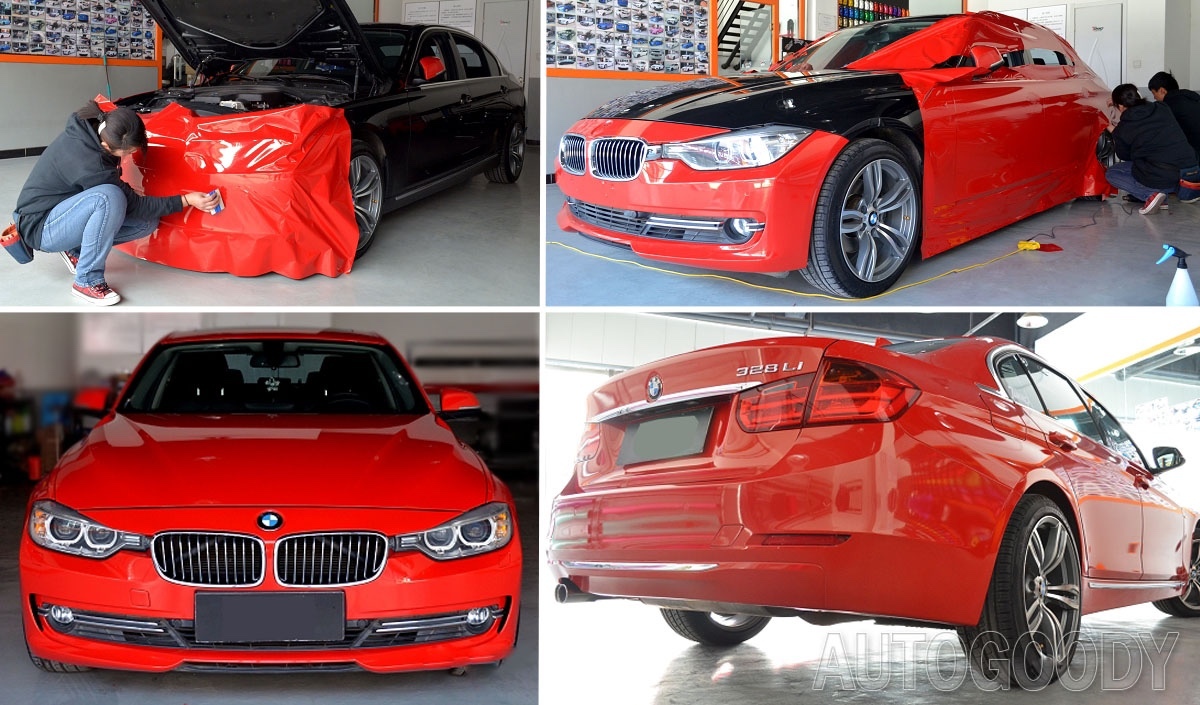 12″ x 60″ Super Gloss Red Vinyl Film Wrap Sticker Air Bubble Free 1ft x 5ft