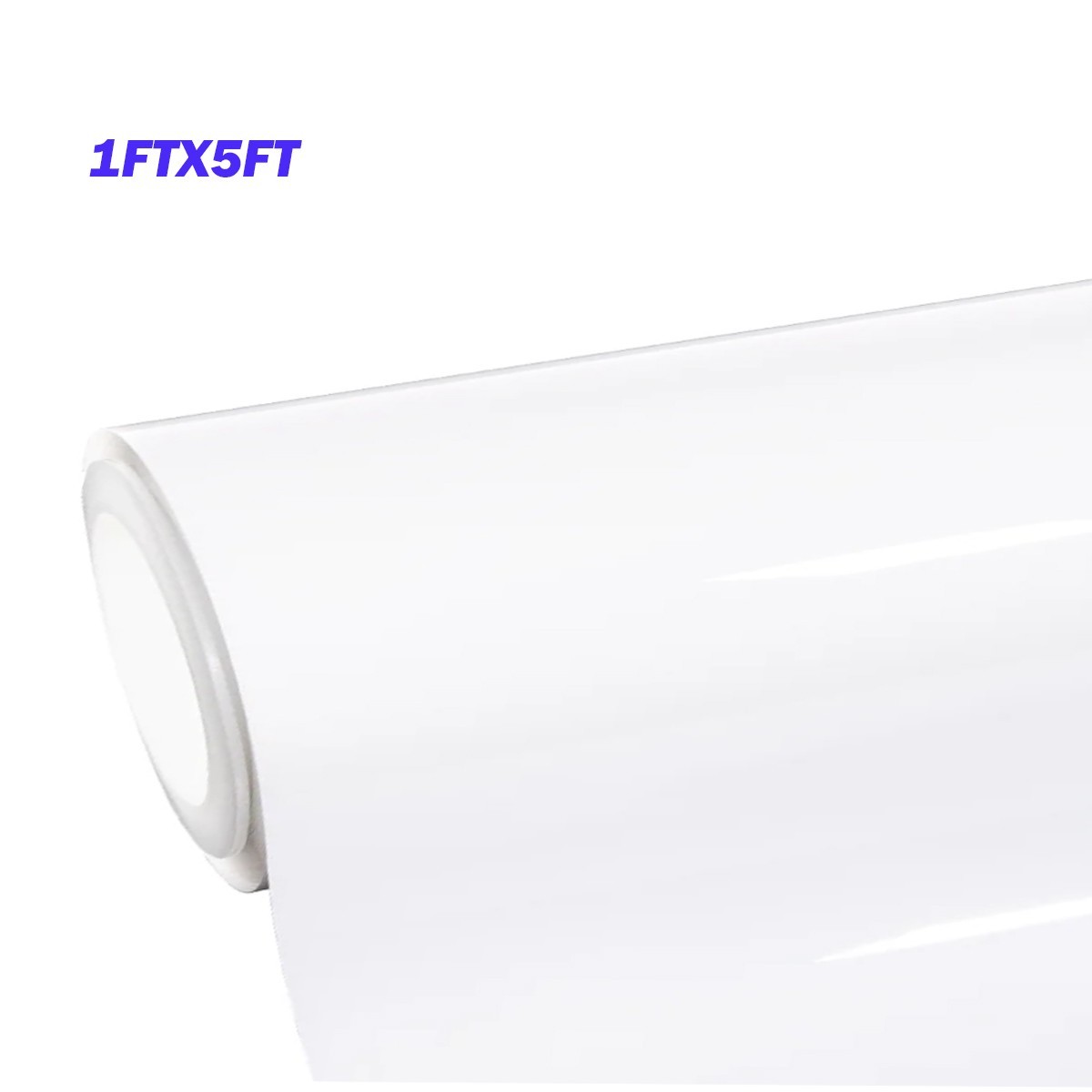 Ultra Gloss PET Liner Piano White Car Vinyl Wrap Film Air Release Self Adhesive