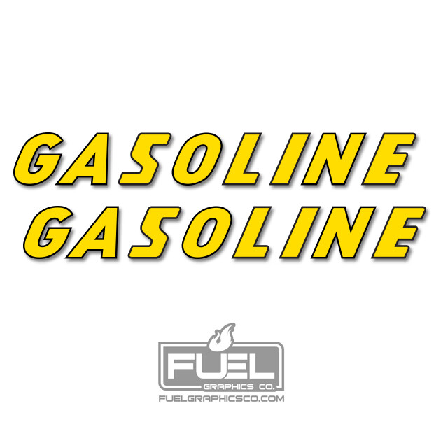 Vintage Gasoline Premium Vinyl Sticker Decal Set – Multiple Sizes to Choose From
