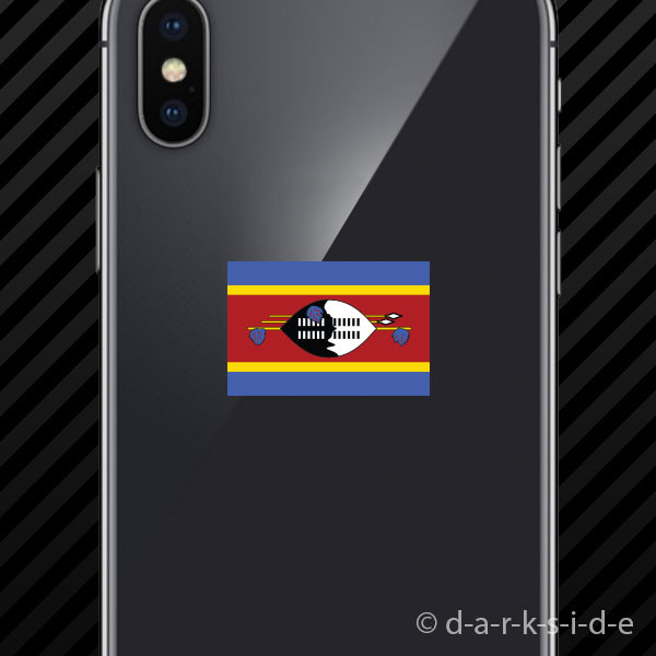 (2x) Swazi Flag Cell Phone Sticker Mobile Swaziland SWZ SZ