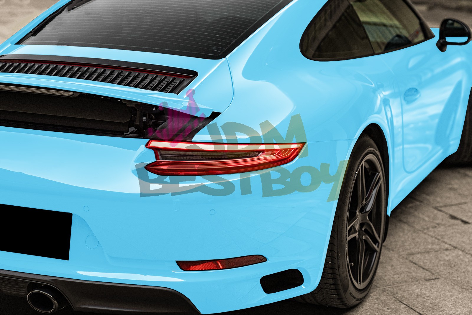Color PPF Paint Protection Film Gloss Light Blue Car Paint Scratch Shield Wrap