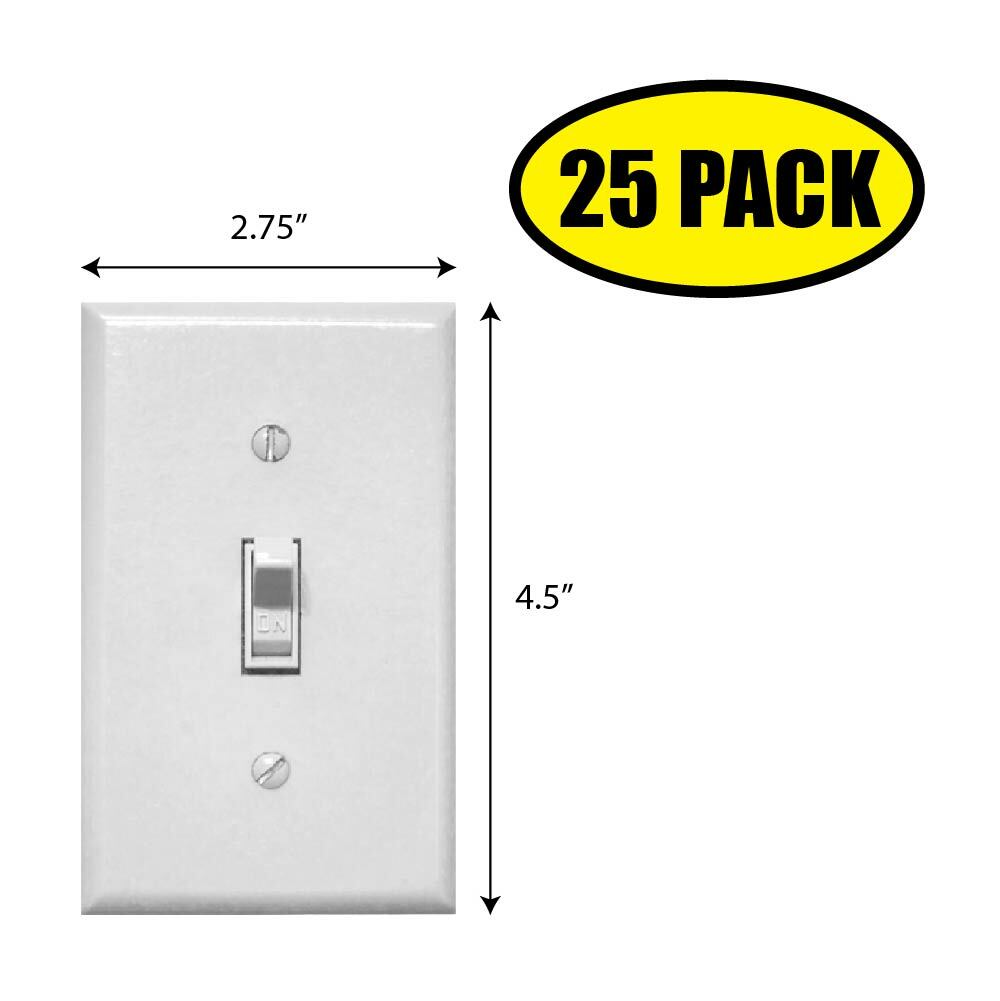 25 PACK – 4.5″ x 2.75″ FAKE LIGHT SWITCH Sticker Decal Humor Funny Gift VG0040