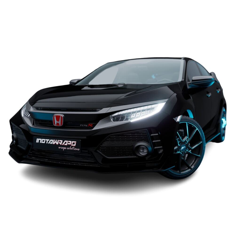 3M 2080 Controltac High Gloss Black Metallic Vinyl Car Wrap Film | HG212