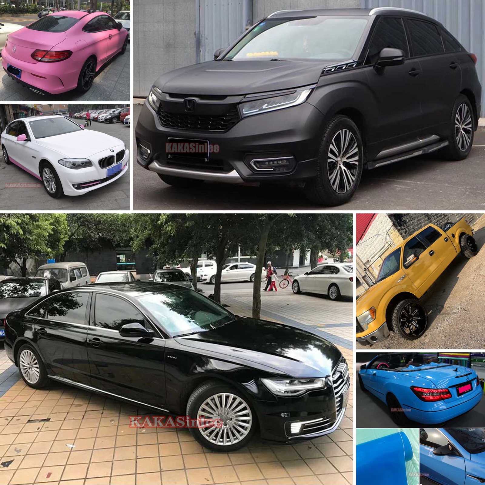 Matte Glossy Bright Glitter Entire Car Hood Vinyl Wrap Solid Chrome Sticker US