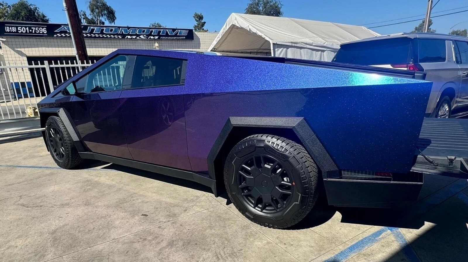 Cybertruck DIY PreCut Paint Protection Film Wrap Color Change(Aurora Chameleon)
