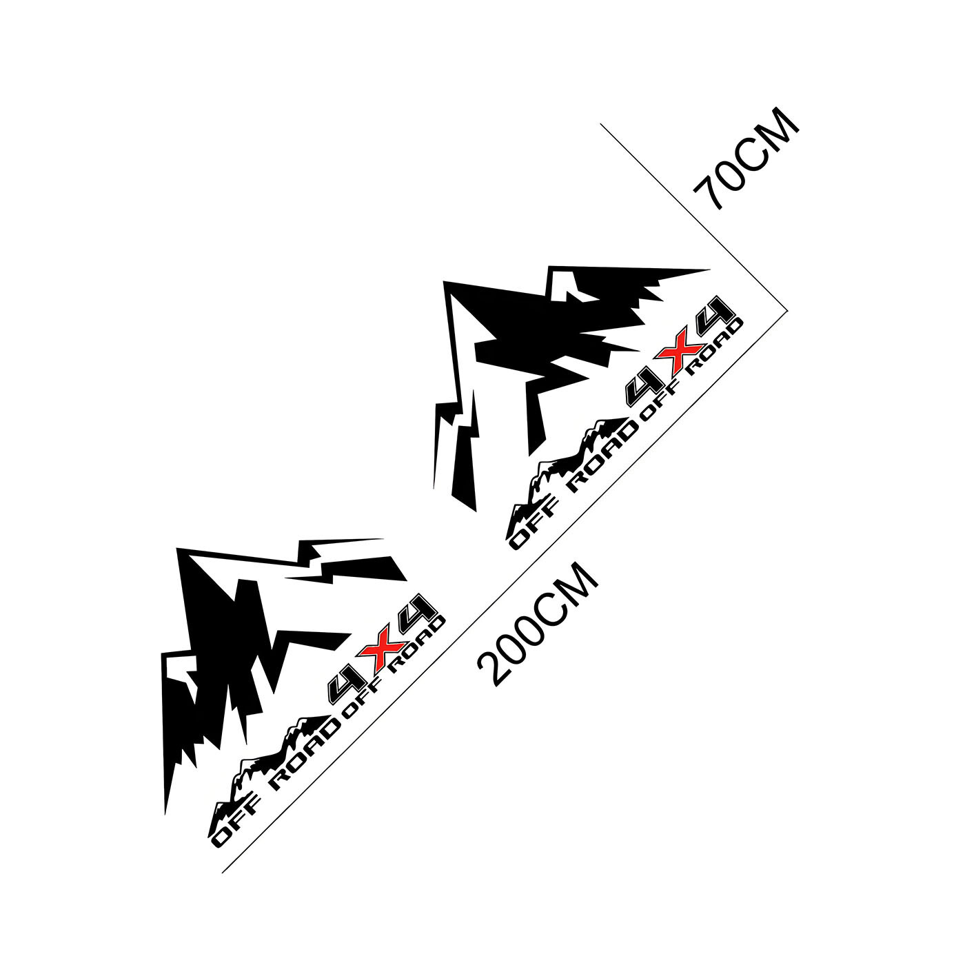 Mountain Graphics Car Sticker For Chevrolet Silverado Ford Ranger Off Road Decal