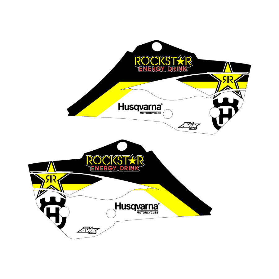 Husqvarna shroud graphics 2014-2017 TC85 White/Yellow/Black FREE SHIPPING!!!