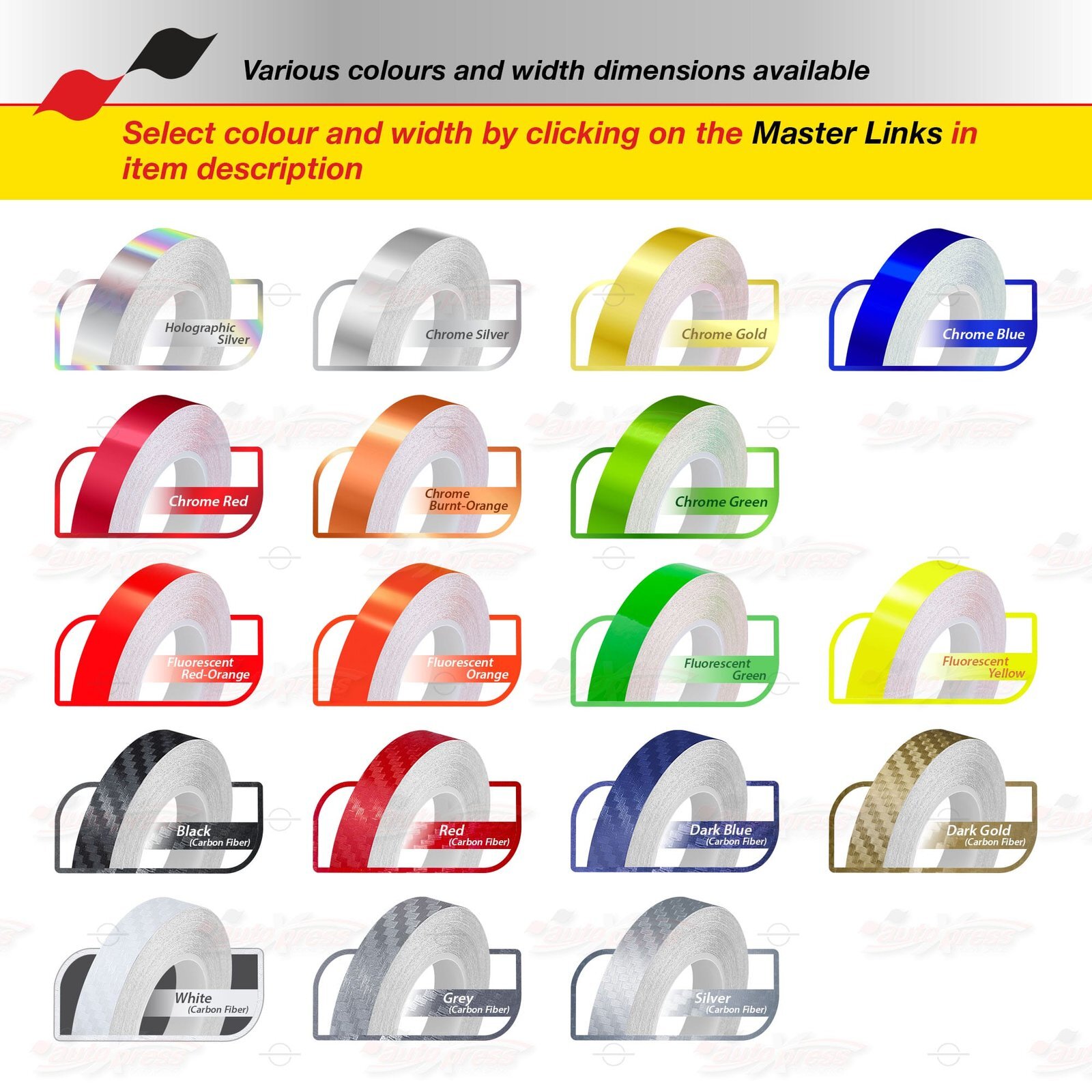 3/4″ 19mm Roll PIN STRIPE Car Striping Trim Body Line TAPE Decal Vinyl Stickers