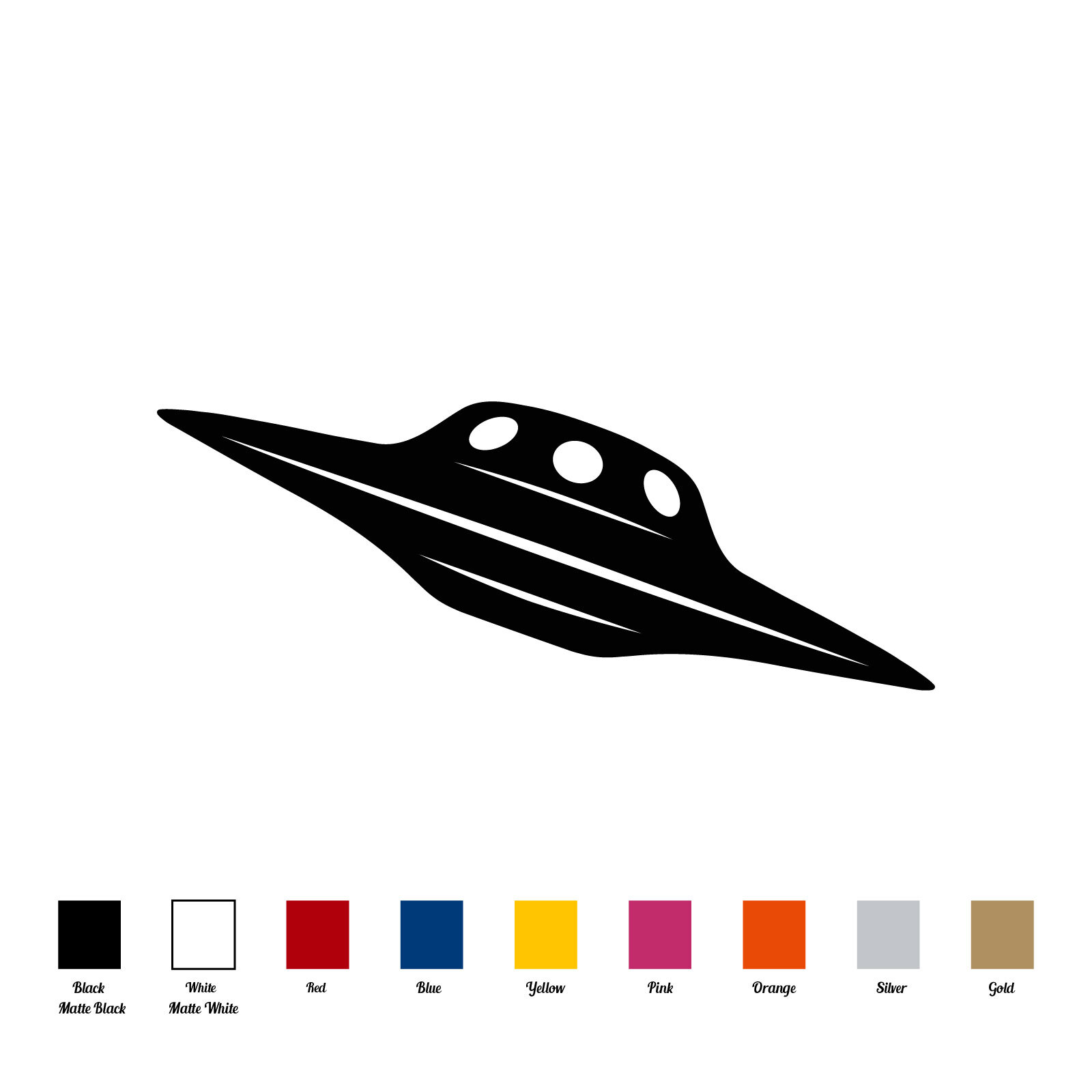 UFO Flying Saucer Decal Vinyl Sticker Cars Window Bumper Laptop Notebook