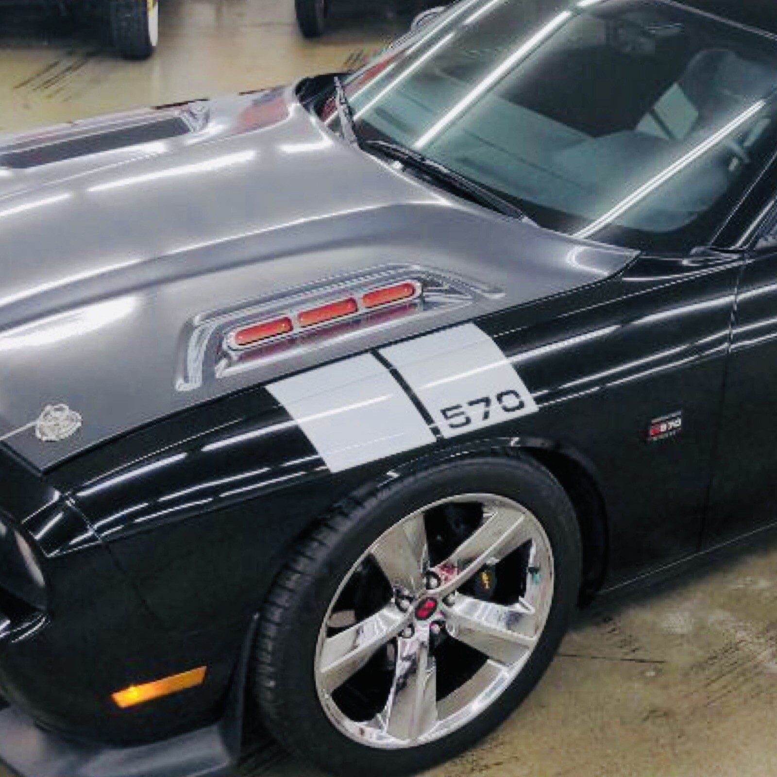 OEM Saleen 570 Decals Upper Fender Hood New 2PC Left & Right Fits Challenger