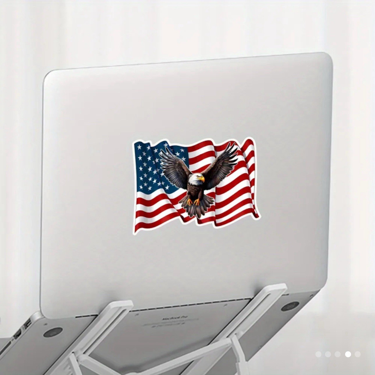 United States America USA Flag Bald Eagle Patriotic 8” XLARGE VinylStickerDecal