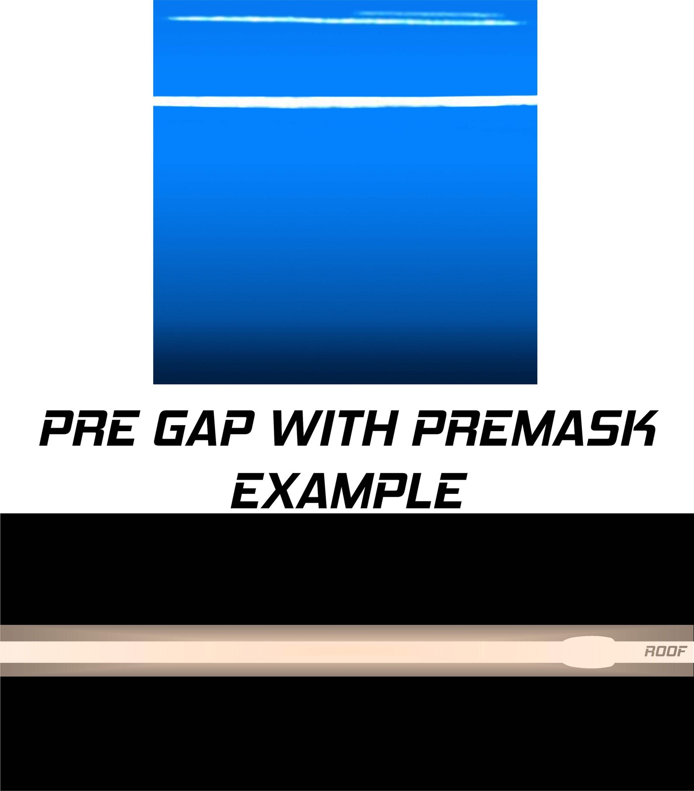 Dual Racing Stripes [3x] 2″ , 2″, 18″ x 68″ Self Healing Vinyl Fits All Vehicles