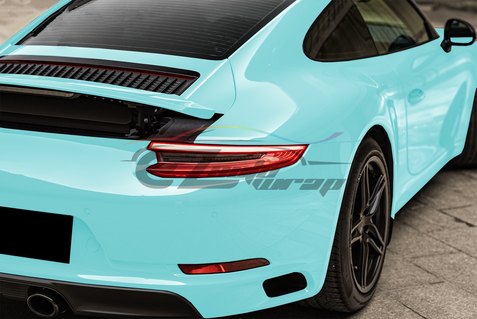 Color PPF Paint Protection Film Gloss Teal Blue Car Paint Scratch Shield Wrap