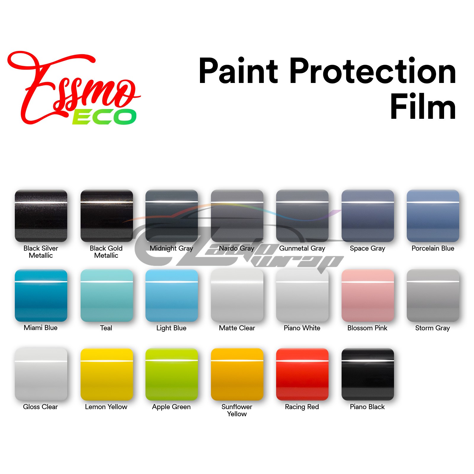 Color PPF Paint Protection Film Gloss Teal Blue Car Paint Scratch Shield Wrap