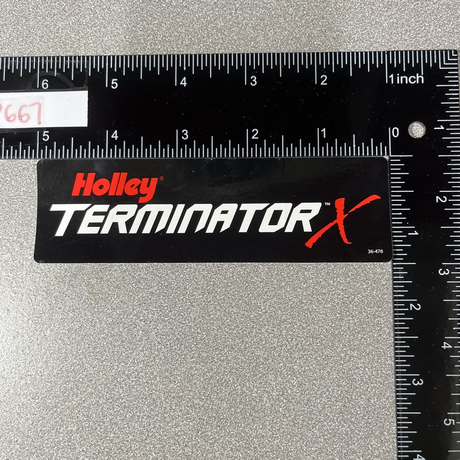 Holley Terminator X Decal Black Racing Sticker
