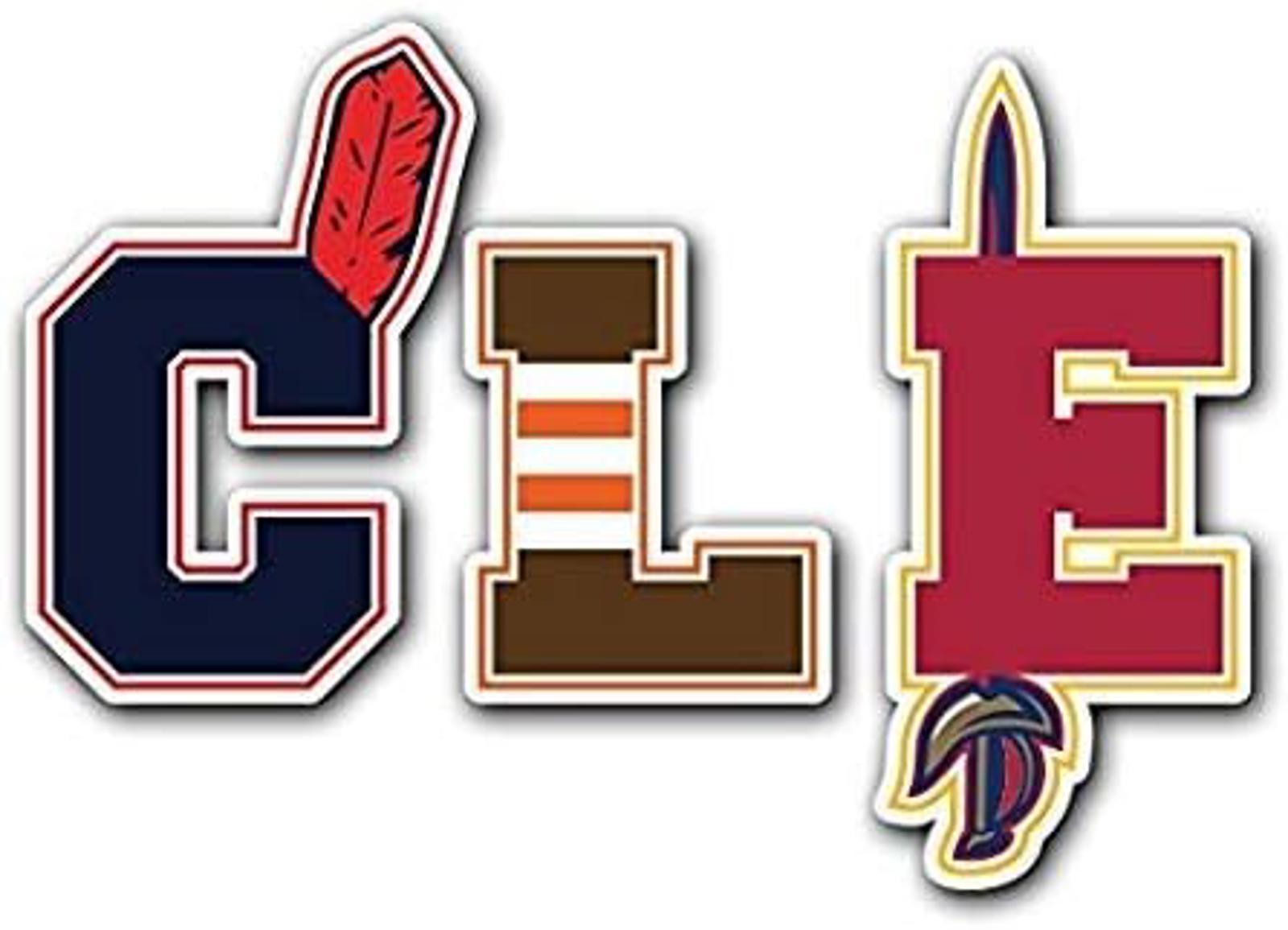 5″ Cleveland Sports Vinyl Bumper Sticker