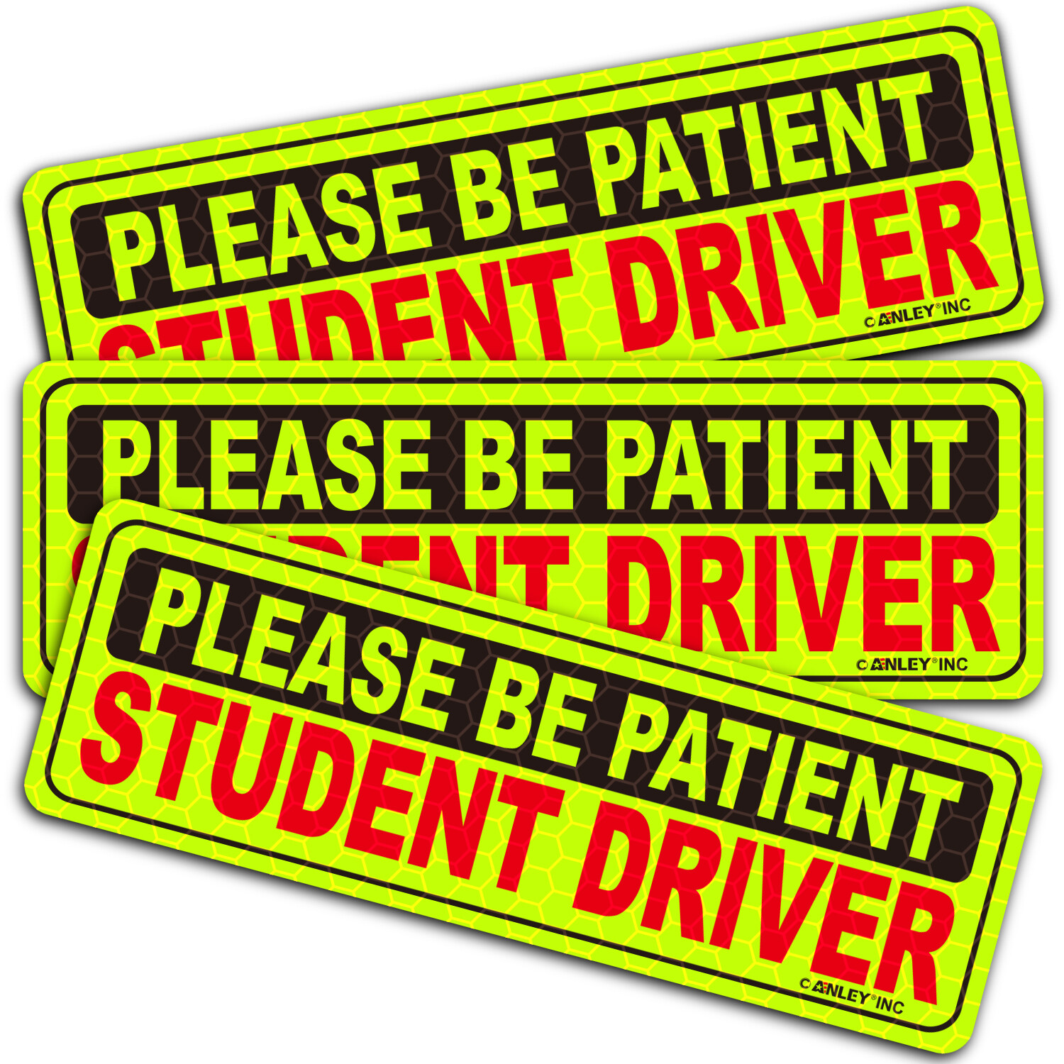 3 Pcs Student Driver Magnet Car Signs Please Be Patient Car Bumper Sticker Decal