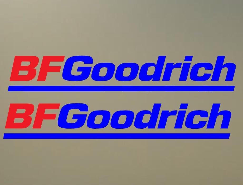 (2) 8″ BFGOODRICH vinyl decal 2 color custom vinyl decal any surface S470