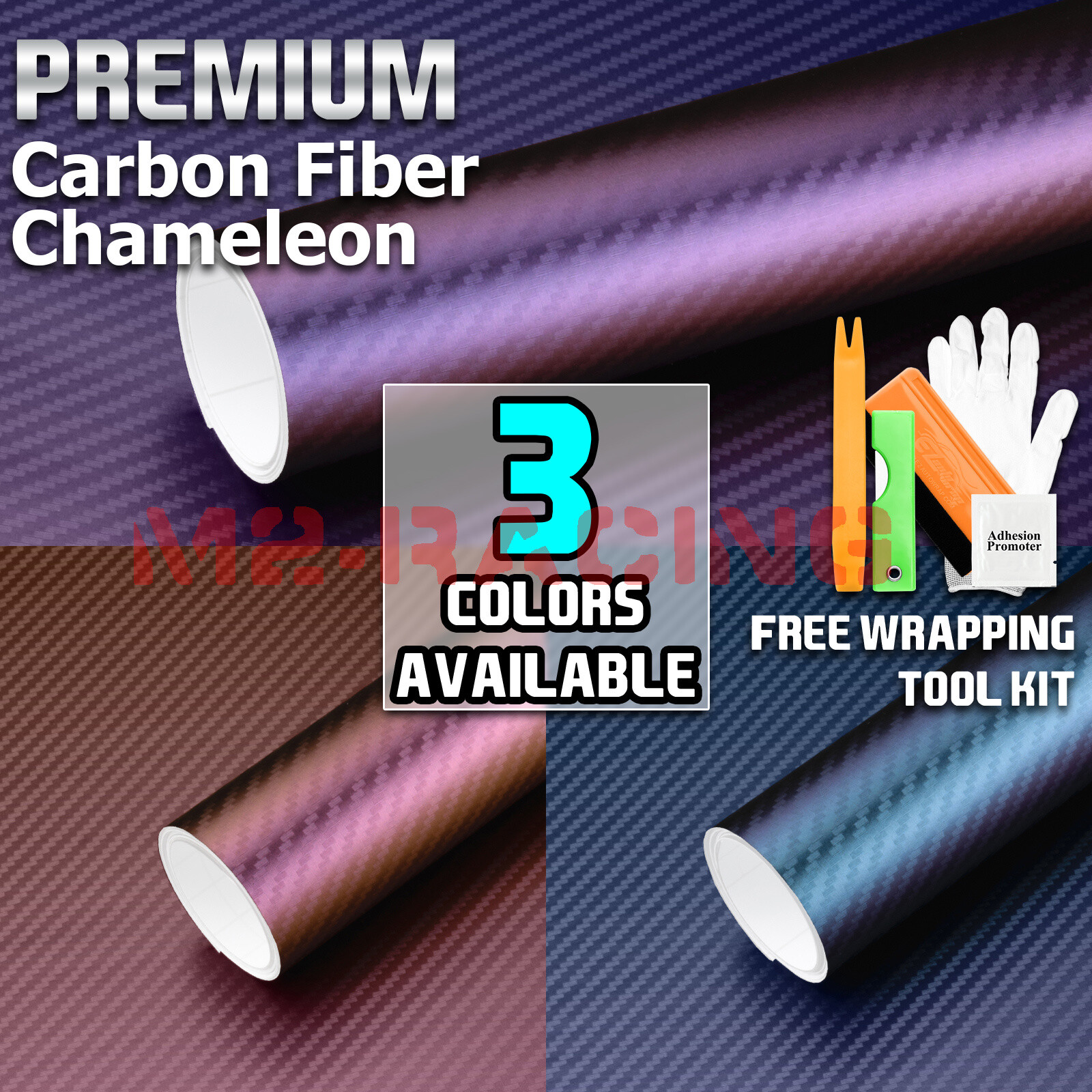 【Chameleon】 Gloss / Matte Metallic Color Change Shift Flow Vinyl Wrap Sheet Film