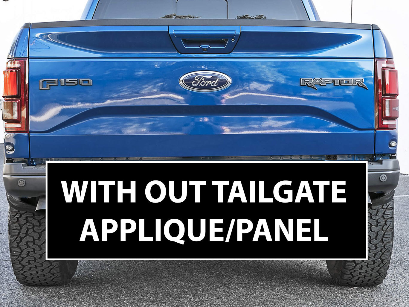 2017 Ford Raptor Tailgate F-150 Emblem Overlay Vinyl Decal Stickers Panel F150