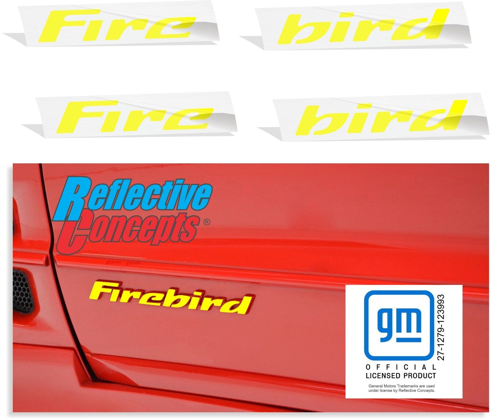 FIREBIRD Badge Overlay Decal Sticker – 98-02 Firebird