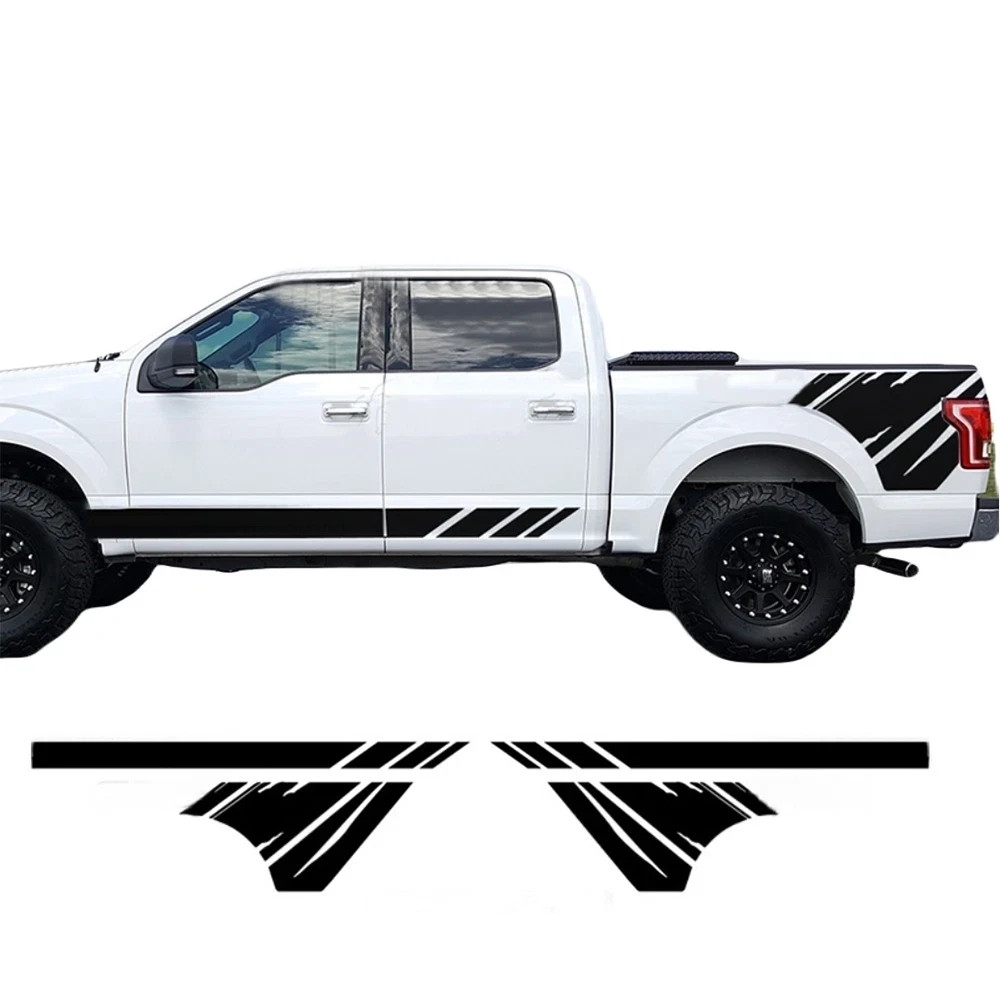Graphics Car Side Sticker For Ford F-150 Raptor Trunk Racing Stripes Decal Vinyl
