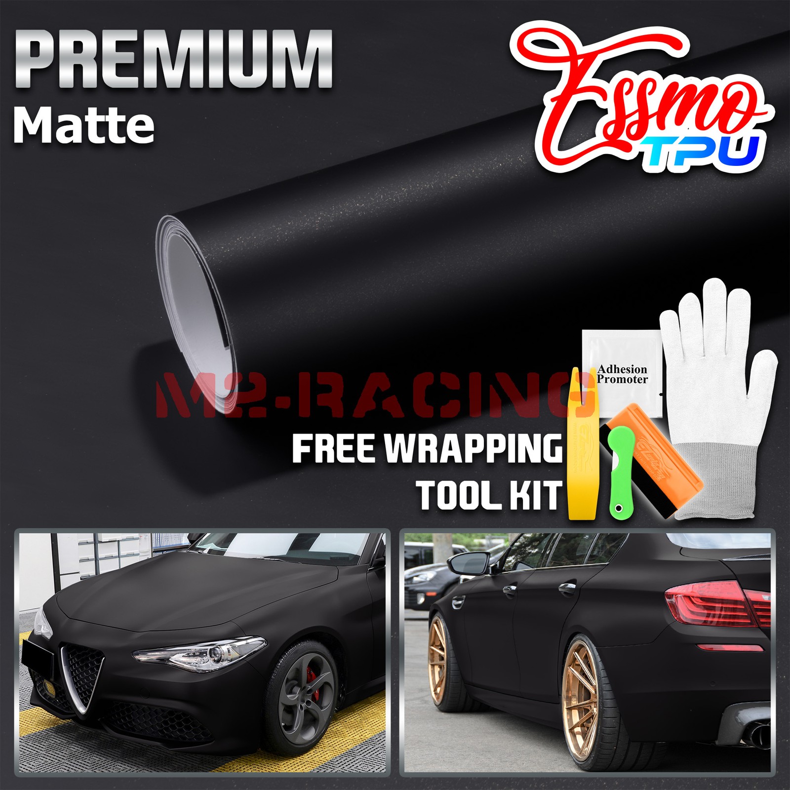 TPU Color Matte Ceramic Black PPF Paint Protection Film Dry Wet Apply Vinyl Wrap