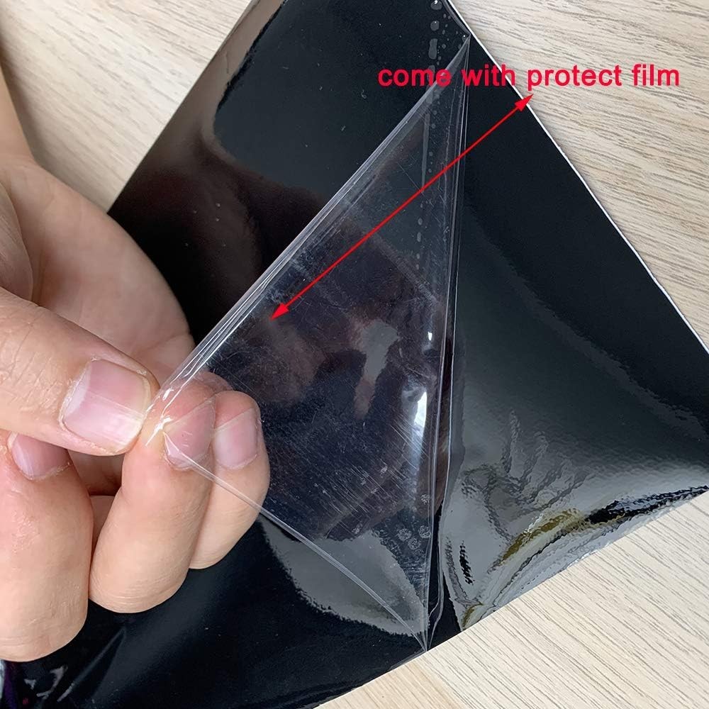 2in x 30ft High Gloss Black Vinyl Wrap Kit for Vehicle Trim – Protection