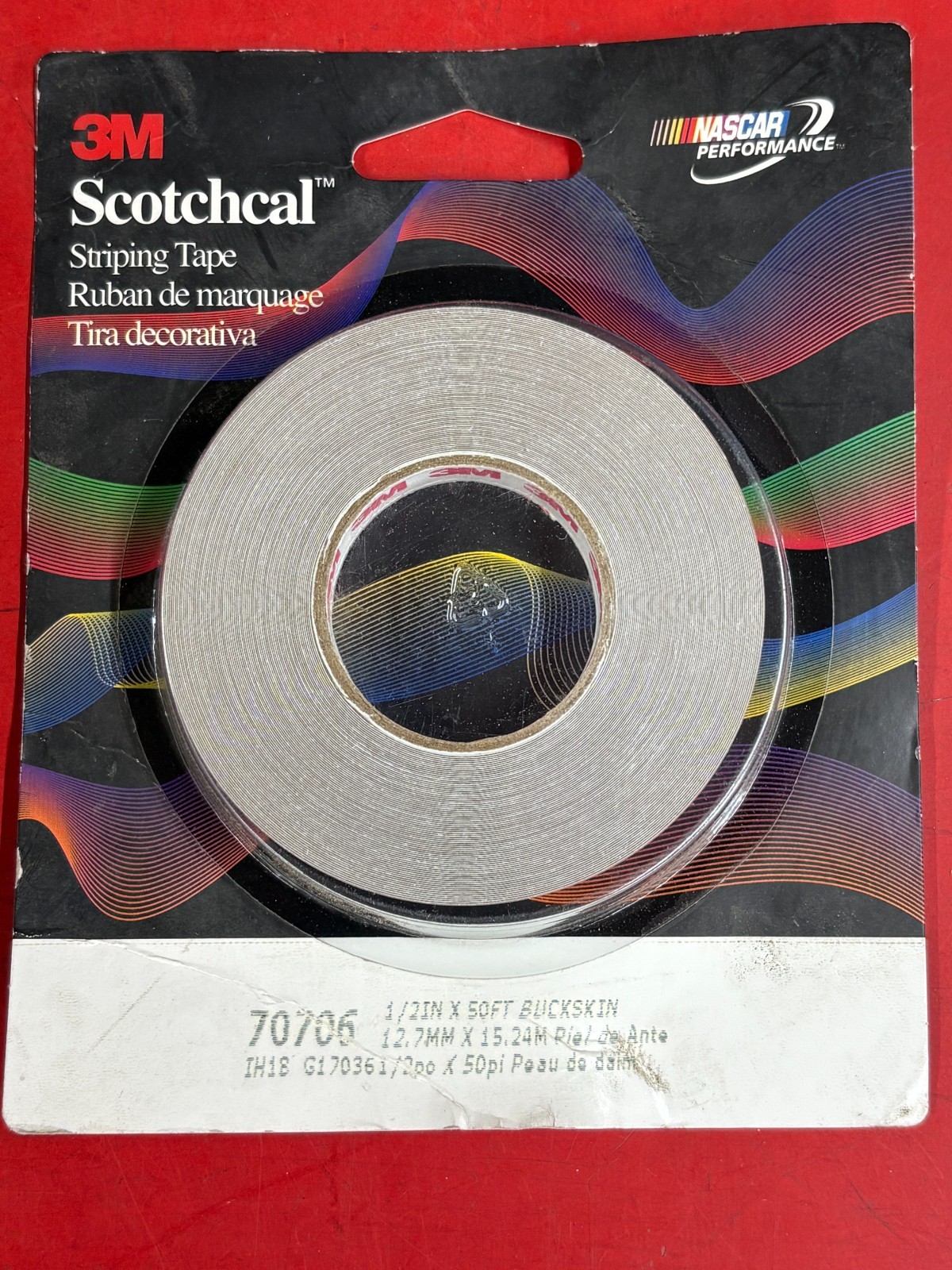 3M 70706 SCOTCHCAL 1/2″ WIDE x 50′ LONG BUCKSKIN COLORED PIN STRIPING TAPE 2 MIL