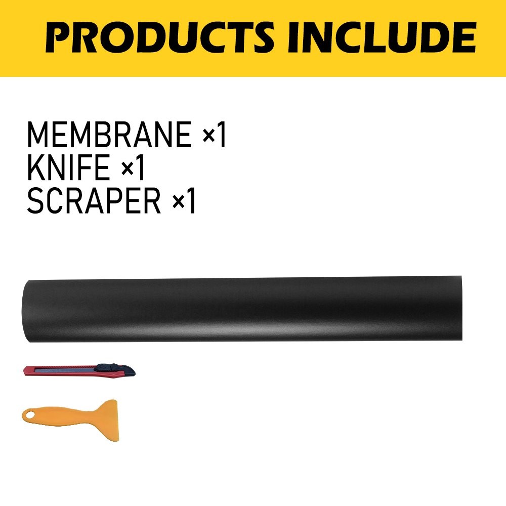 59IN Matte Black 11.8IN Vinyl Wrap Car Roll Sticker Film Decal tools Auto USA