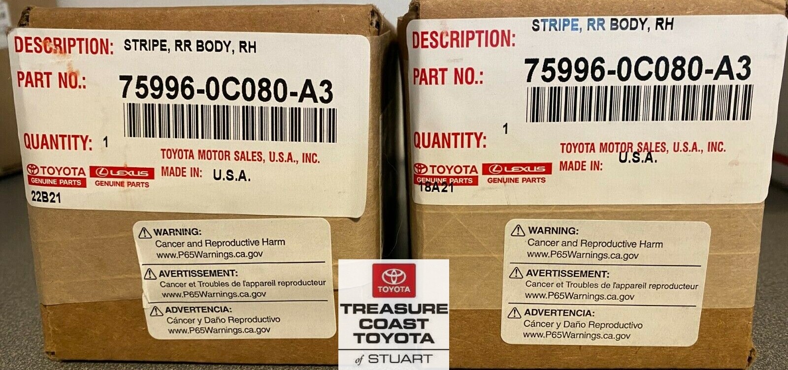 NEW OEM TOYOTA TACOMA TRD 4X4 OFF ROAD BEDSIDE VINYL DECAL SILVER & GRAY QTY 2