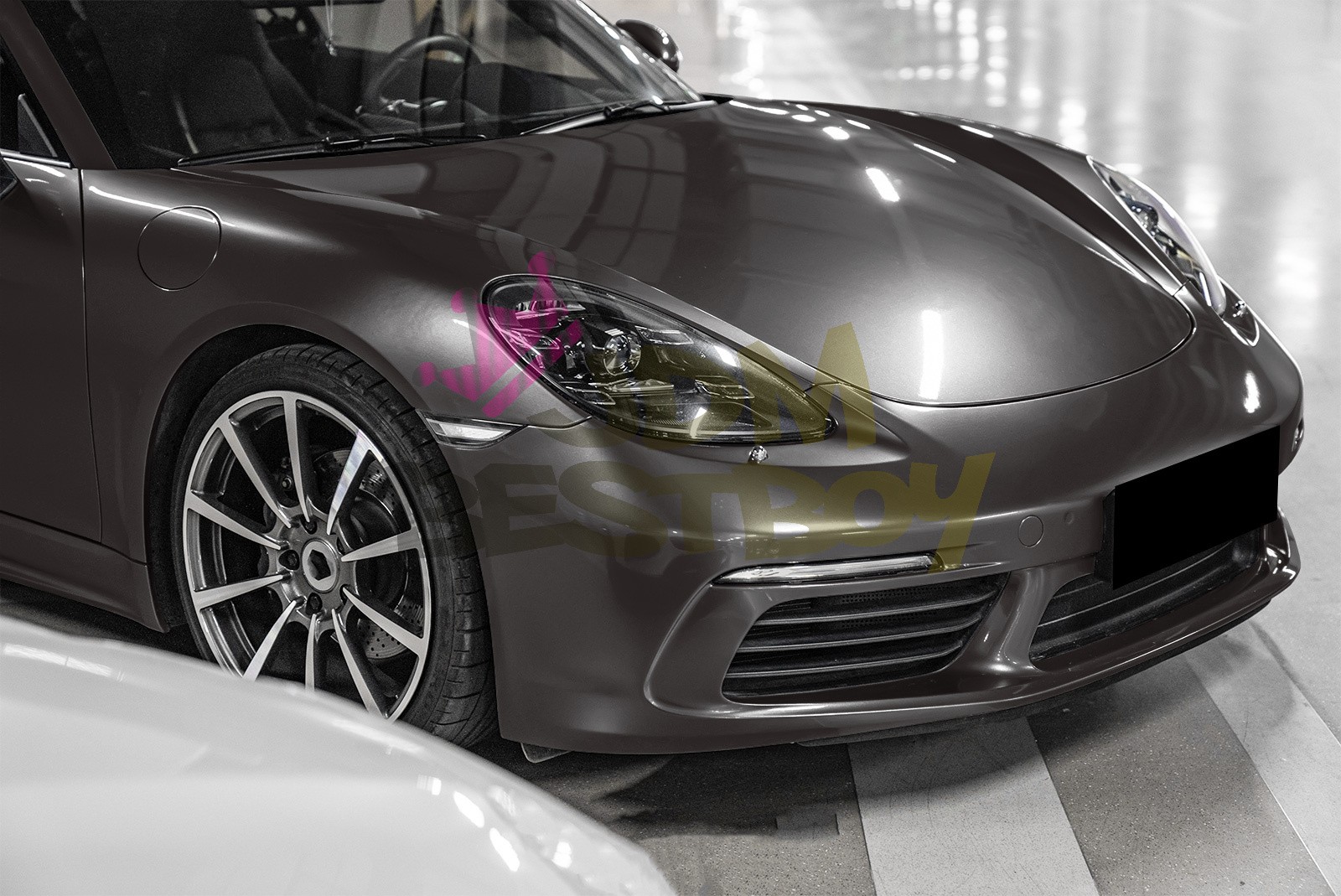Premium Liquid Metallic Dark Agate Gray Auto Sticker Decal Vinyl Wrap Sheet Film
