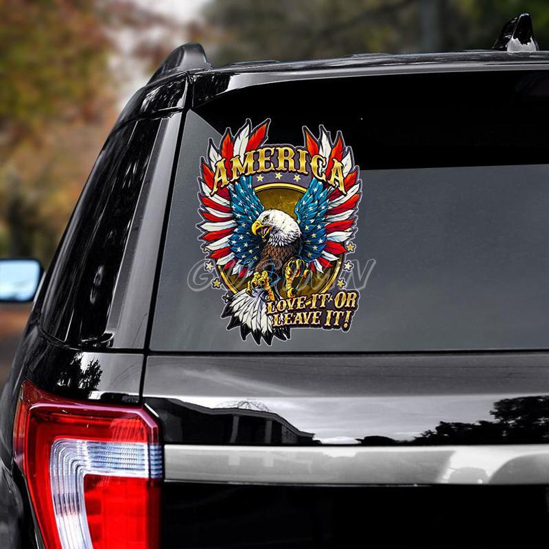 American Eagle USA Patriotic Sticker Decal Laptop Wall Car Truck Cup Laptop